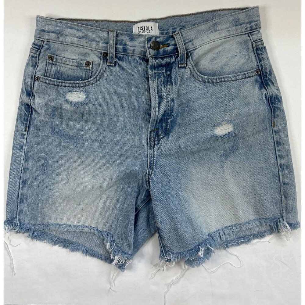 Pistola Denim Distressed Button Fly Jean Shorts Women’s 28 Cut Off